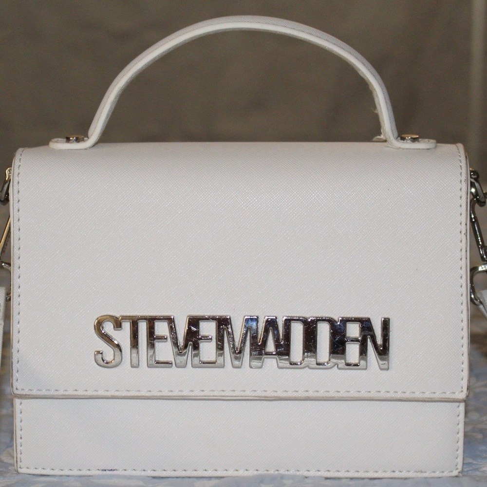 Steve Madden White Crossbody Bag